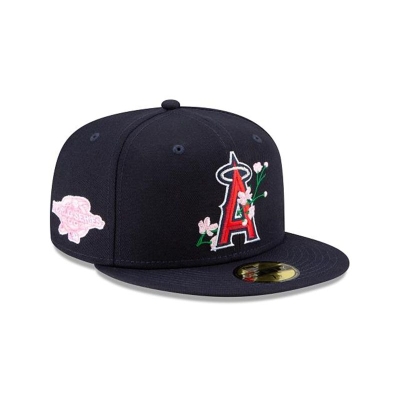 Sapca New Era Los Angeles Angels MLB Side Patch Bloom 59FIFTY Fitted - Rosii